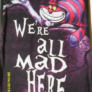 DISNEY TANK TOP SIZE XL   WERE ALL MAD HERE!